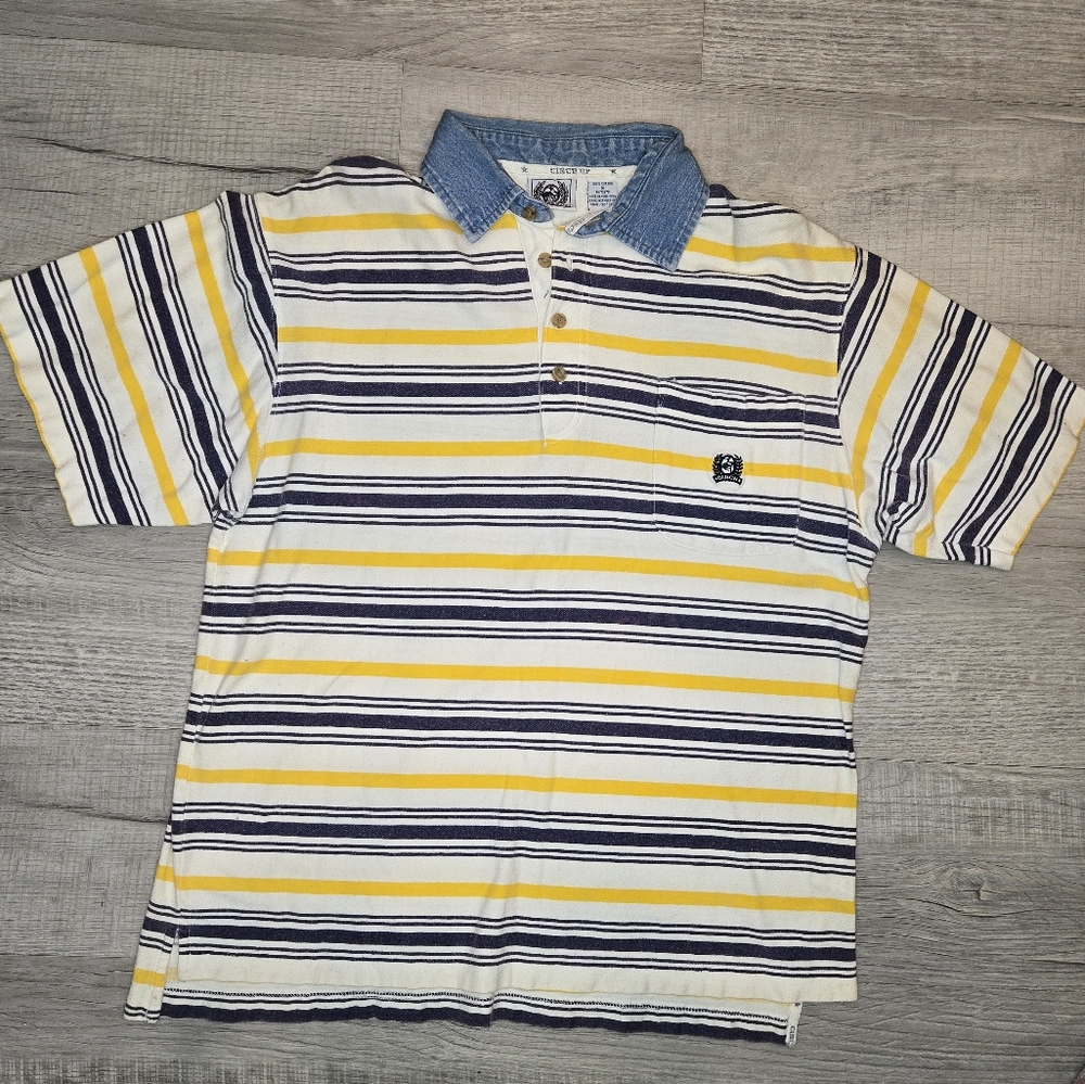 Vintage Cinch Denim and Striped Shirt